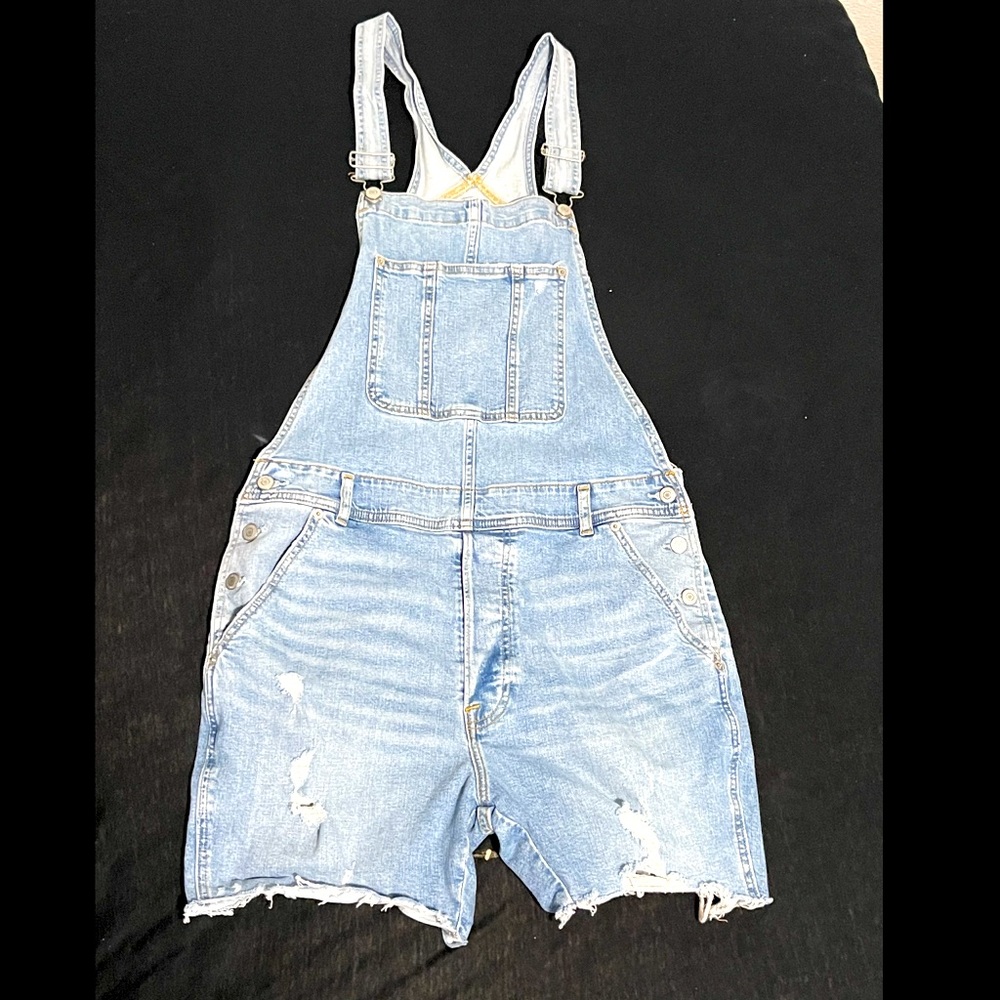 Denim Short Overalls